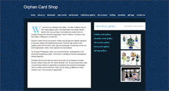 Desktop Screenshot of orphancardshop.com